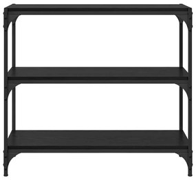 vidaXL Βιβλιοθήκη Μαύρη Οξυά 80 x 33 x 70,5 εκ.