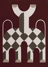 Πόστερ Looking At You - Σκούρο Κόκκινο 50 x 70 cm THE POSTER CLUB