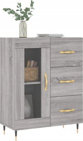 vidaXL Ντουλάπι Γκρι Sonoma 69,5 x 34 x 90 εκ. από Επεξεργασμένο Ξύλο