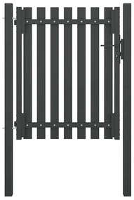 vidaXL Πύλη Κήπου Ανθρακί 100x100 εκ. από Ατσάλι