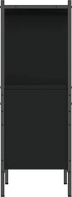 vidaXL Βιβλιοθήκη Μαύρη 72 x 28 x 77,5 εκ. από Επεξεργασμένο Ξύλο