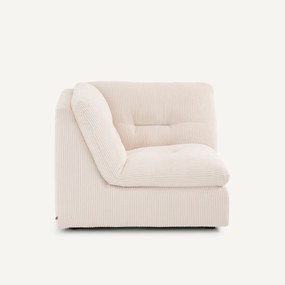 Γωνιακή πολυθρόνα σύνθεσης 90°από κοτλέ πολυεστέρα, GIULIANO