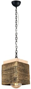 Φωτιστικό Οροφής 414LRC1525 16x16x120cm 1xE27 40W Antique Gold Opviq