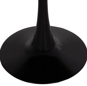 Σετ τραπεζαρίας BROLIN C21191 5 τμχ σε Μαύρο MDF TOP &amp; Καρέκλες Βελούδο 90x90x73 εκ.