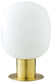 Φωτιστικό Επιτραπέζιο Fellini I-FELLINI-L30 ORO 1xE27 Led Φ30cm 47cm Gold Luce Ambiente Design Μέταλλο,Γυαλί