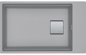 Franke Kubus 2 KNG 110-62 Stone Grey Υποκαθήμενος Γρανιτένιος Νεροχύτης 80cm
