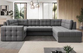 Γωνιακός καναπές Bale U-Gkri Skouro-Δεξιά