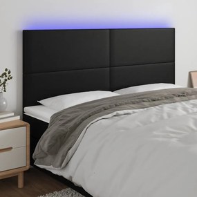 Κεφαλάρι Κρεβατιού LED Μαύρο 200x5x118/128 εκ 3122252