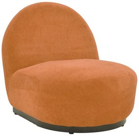 Πολυθρόνα Zenny pakoworld υφασμα terracotta 64x85x68εκ