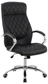 ΚΑΡΕΚΛΑ ΓΡΑΦΕΙΟΥ SHALY HM1098.01 ΜΑΥΡΗ 62x80x125cm