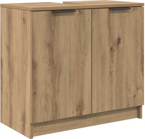 vidaXL Ντουλάπι Μπάνιου Artisan Oak 64,5 x 33,5 x 59 εκ.