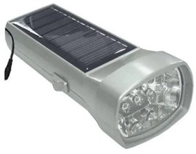 Επαναφορτιζόμενος Φακός Ηλιακός 6 LED 5-01 Lumen-5-01-Ασημί 5-01