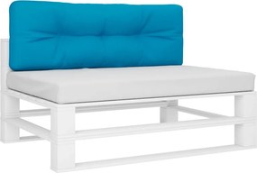 vidaXL Μαξιλάρι Παλέτας Ανοιχτό Μπλε 120 x 40 x 12 εκ. Υφασμάτινο