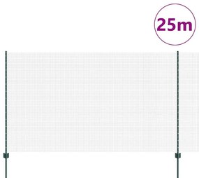 vidaXL Φράχτης με Στήλες. Πράσινο 1.4 x 25 m Ατσάλι
