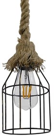 Φωτιστικό Οροφής Laico 01129 Bronze GloboStar Rope, Metal