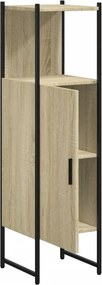 vidaXL Ντουλάπι Μπάνιου Sonoma Δρυς 33x33x120,5 εκ. Επεξεργασμένο Ξύλο