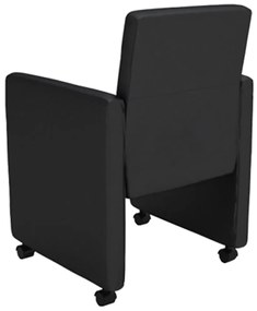 vidaXL Καρέκλες Τραπεζαρίας 4 τεμ. Μαύρες από Συνθετικό Δέρμα