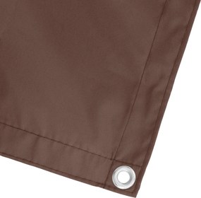 vidaXL Οθόνη Μπαλκονιού 110 x 700 εκ Ύφασμα Όξφορντ Ορθογώνιος Καφέ