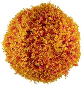 Τεχνητό Φυτό Θάμνος Πυξάρι 78518 Φ66cm Orange-Yellow GloboStar Πλαστικό