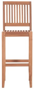Σκαμπό Μπάρ PAIPER C18110 με Πλάτη Ξύλο ΤΕΑΚ Φυσικό 40x49,5x114Υ εκ. 40x49.5x114 εκ.
