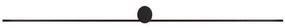 Φωτιστικό Τοίχου- Απλίκα Pin Led L 8130 121x6,5cm 1x15W Black Nowodvorski Aluminum,PC