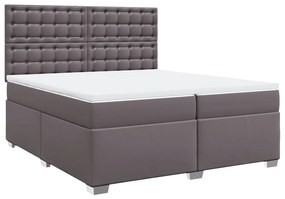 ΚΡΕΒΑΤΙ BOXSPRING ΜΕ ΣΤΡΩΜΑ ΓΚΡΙ 200X200 ΕΚ. ΣΥΝΘΕΤΙΚΟ ΔΕΡΜΑ 3293038