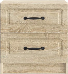 vidaXL Κομοδίνο 2 τεμ. Sonoma Δρυς 43 x 34,5 x 44,5 εκ