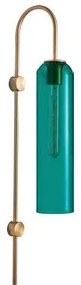 Απλίκα Φωτιστικό Τοίχου Γυαλί H70 Φ15 Eurolamp-144-56001-Πράσινο 144-56001