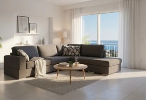 Γωνιακός καναπές Must-Αριστερή-295φ 230β εκ.-Γκρι