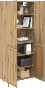 vidaXL Highboard Artisan Oak 69,5 x 34 x 180 εκ. Επεξεργασμένο ξύλο