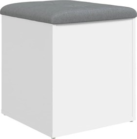 vidaXL Πάγκος Αποθήκευσης Λευκός 42x42x45 εκ. από Τεχνητό Ξύλο