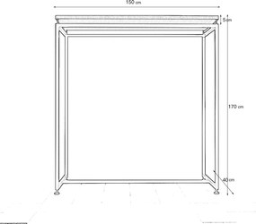 Γκαρνταρόμπα YENIKOY 45x120x181