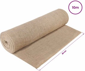vidaXL Ρολό από Τζute 160 x 1000 cm Φυσικό