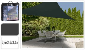 Πανί σκίασης τριγωνικό C46400320 - 3.6x3.6x3.6m - Dark Grey
