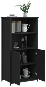 vidaXL Ντουλάπι Μαύρο 62x36x121,5 εκ. από Επεξεργασμένο Ξύλο