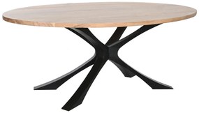 Τραπεζαρία DKD Home Decor Μέταλλο ξύλο ακακίας 200 x 110 x 76 cm