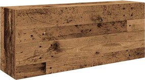 vidaXL Ντουλάπι τοίχου μπάνιου Παλιό ξύλο 100x25x40 cm