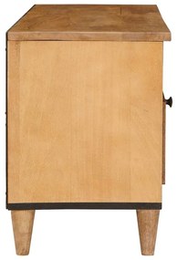 vidaXL Ντουλάπι TV Ανοιχτό καφέ 105 x 33 x 46 εκ Μασίφ ξύλο μάνγκο