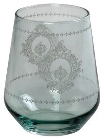 Γυάλινο πράσινο ποτήρι ουίσκι Helen 425ml 8,9x11εκ