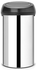 Brabantia 647253 Κάδος Απορριμμάτων Touch Bin 60L, Brilliant Steel