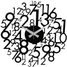 Ρολόι Τοίχου Enzoclock 279ENZ1419 Φ48cm Black Wallity Metal