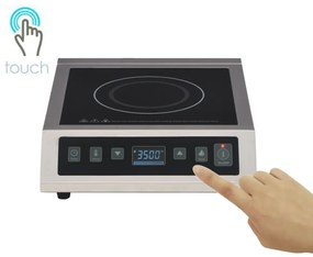 vidaXL Εστία Επαγωγική Επιτραπέζια με Οθόνη και Πλήκτρα Αφής 3500 W