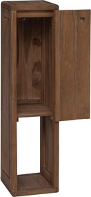 vidaXL Ντουλάπι Πλευρικό Μπάνιου Φυσικό 25 x 25 x 100 cm