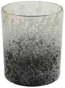 Κηροπήγιο Lisan 013.789412 9x10cm Grey Glass