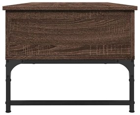 vidaXL Τραπεζάκι Σαλονιού Καφέ Δρυς 100x50x40 εκ. Επ. Ξύλο & Μέταλλο