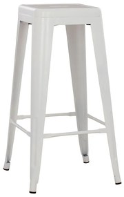 Σκαμπό Melita HM8642.21 43x43x78cm White Metal