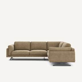 Γωνιακός καναπές από βελούδο stonewashed, CESAR