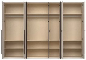 Ντουλάπα Dutchess επτάφυλλη glass