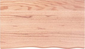 vidaXL Επιφ Τραπεζιού Αν Καφέ 100x60x(2-4)εκ. Επεξ. Μασίφ Ξύλο Δρυός