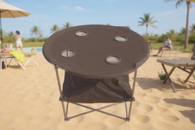 Πτυσσόμενο τραπέζι camping υφασμάτινο - 2031 - 170150 - Black